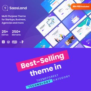 Saasland – Startup, Dijital Ajans, Kurumsal WordPress Teması